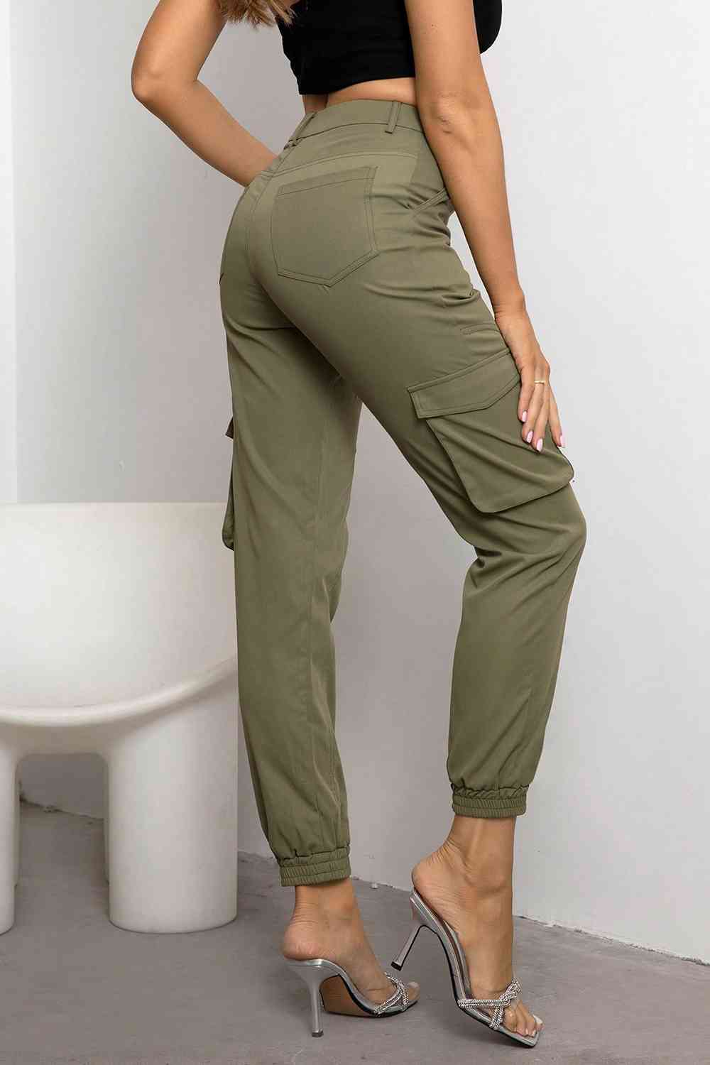 High Waist Cargo Pants